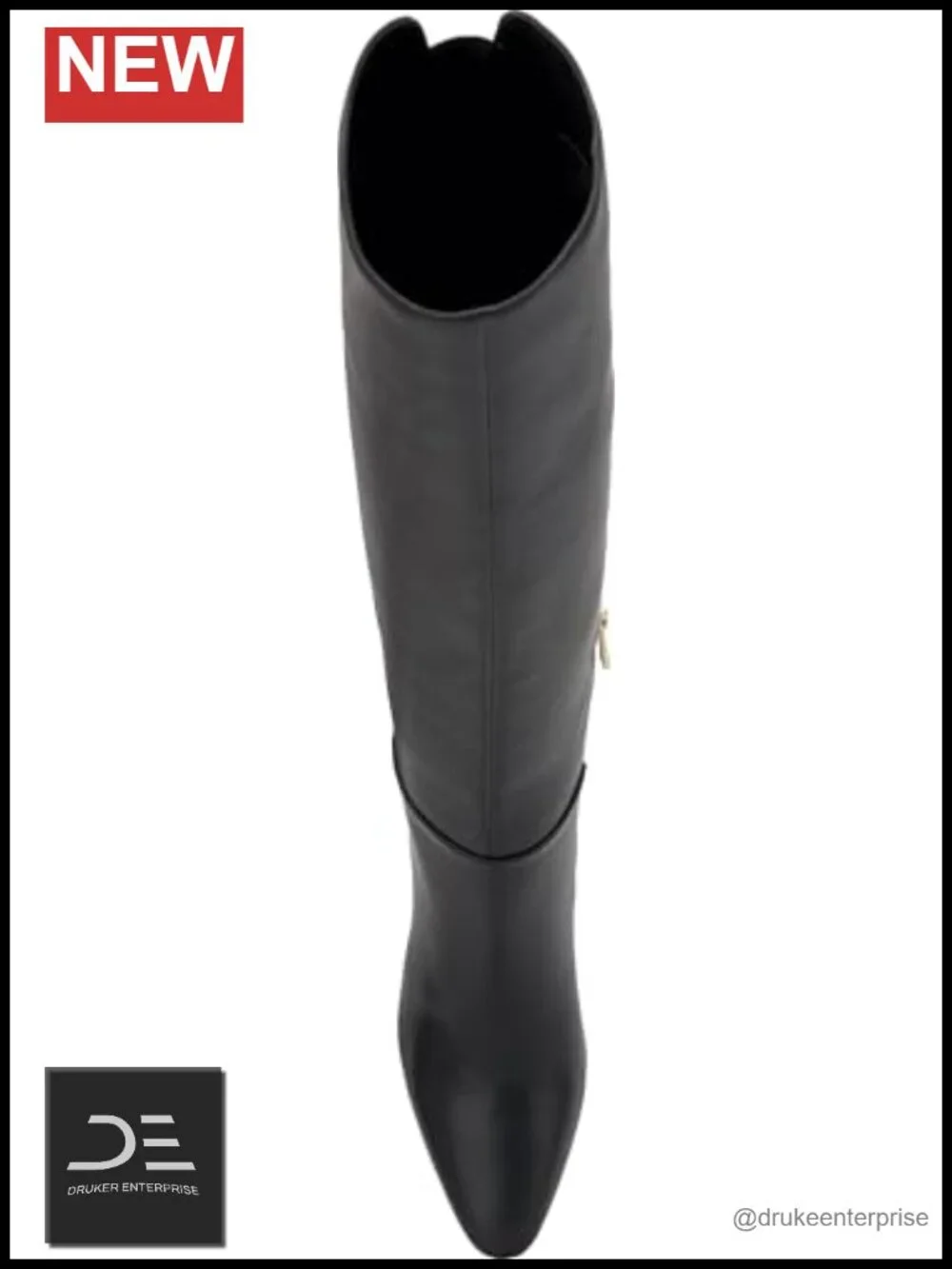 Wide Calf Faux Leather Over-the-Knee Boots 3.3in Heel